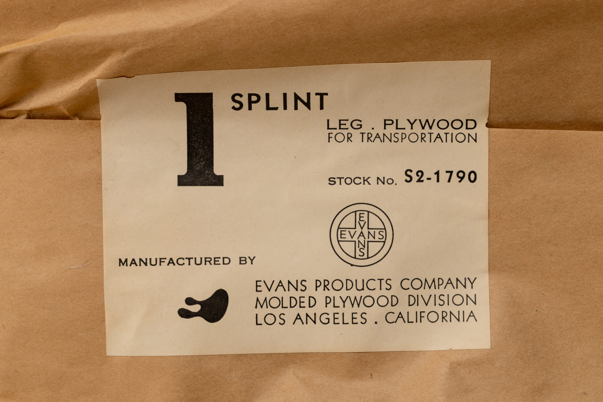 Vintage Eames Molded Plywood Splint - Image 4