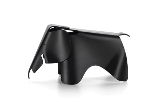 The small Eames Elephant in deep black