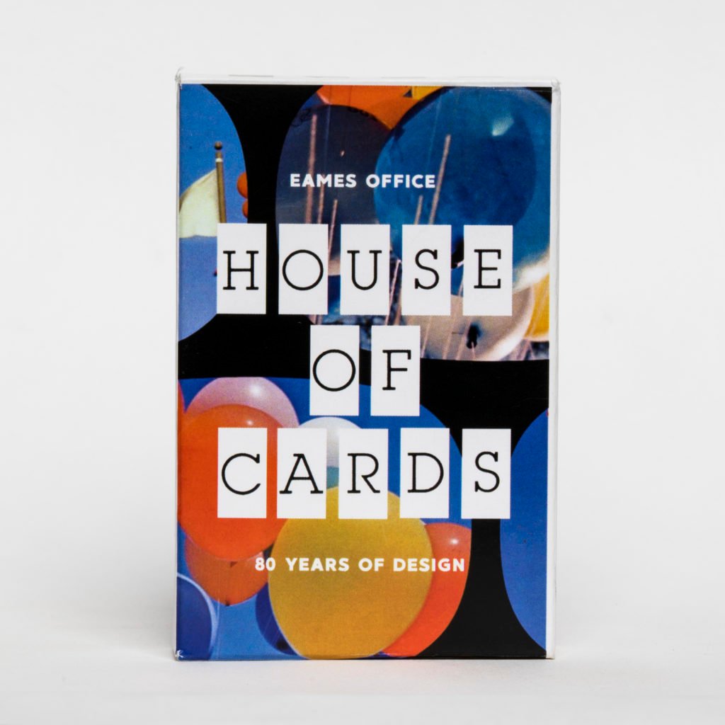 80 Years of Design House of Cards deck; front of box