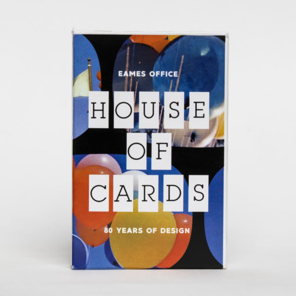 80 Years of Design House of Cards deck; front of box