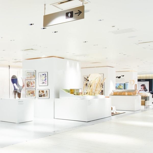 A view of the prints at the 2021 Isetan Exhibition in Tokyo, Japan.