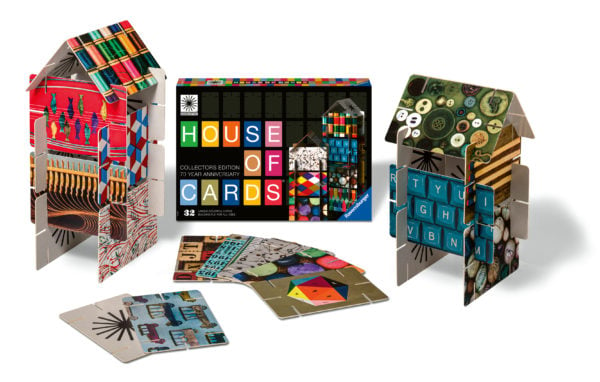 House of Cards Collector's Edition with two houses made from the cards